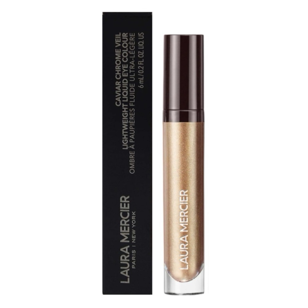 LAURA MERCIER CAVIAR CHROME VEIL LIQUID EYE COLOR IN MOONLIGHT SHIMMER - BNIB